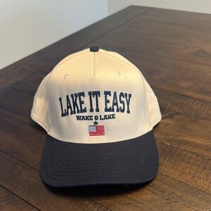 Lake It Easy Beige and Black Cap